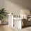 VidaXL vidaXL Side Table Set 2 pcs High Gloss White Engineered Wood 4