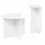 VidaXL vidaXL Side Table Set 2 pcs High Gloss White Engineered Wood 5