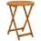 VidaXL vidaXL Folding Garden Table Natural Ø60 x 75 cm Solid Acacia Wood 4