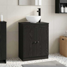 vidaXL Bathroom Vanity with Sink Black 54 x 35 x 83 cm Engineered Wood