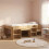 VidaXL vidaXL Kids'Bed Frame with Storage Artisan Oak 75 x 190 cm 1
