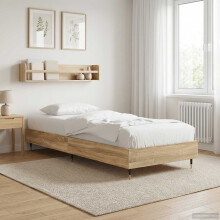 vidaXL Bed Frame Sonoma Oak 80 x 200 cm Engineered Wood