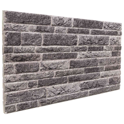 VidaXL vidaXL Wall Panels 10 pcs Anthracite 100 x 50 cm EPS Foam