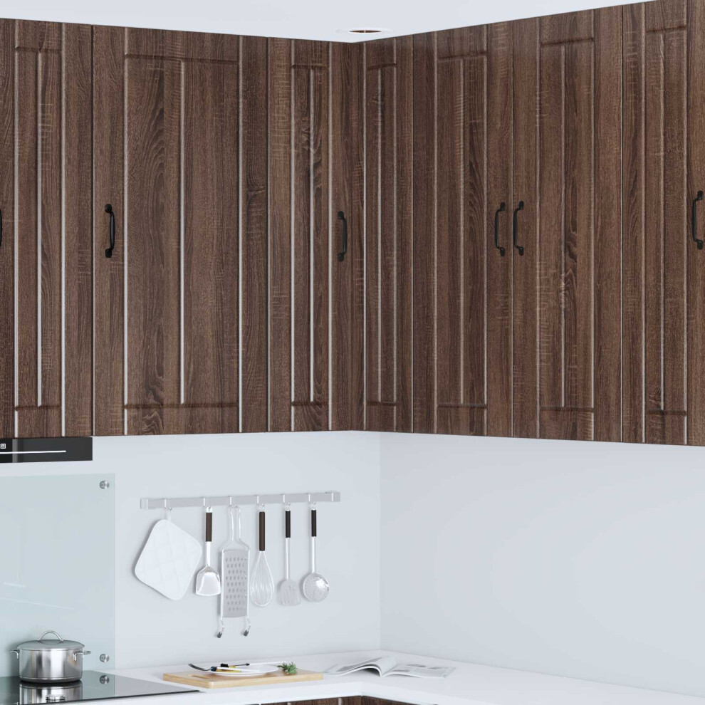 Vidaxl Wall Corner Cabinet Lucca Brown Oak 57 X 57 X 100 Cm 8721359460438