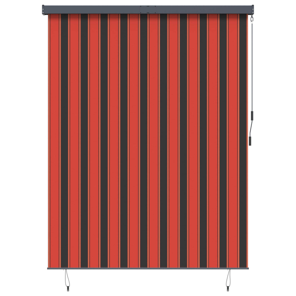 Vidaxl Roller Blind Orange And Brown 200 X 250 Cm Fabric And Aluminum