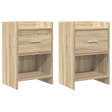 vidaXL Bedside Tables 2 pcs Sonoma Oak 40 x 30 x 60 cm Engineered Wood