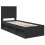 VidaXL vidaXL Bed Frame with Headboard Black 75 x 190 cm Solid Pine Wood 4
