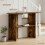 VidaXL vidaXL Console Table Smoked Oak 100 x 30 x 75 cm Engineered Wood 4