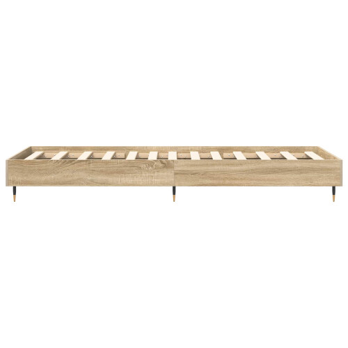 VidaXL vidaXL Bed Frame Sonoma Oak 80 x 200 cm Engineered Wood 2