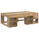 VidaXL vidaXL Kids'Bed Frame with Storage Artisan Oak 75 x 190 cm 5