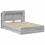 VidaXL vidaXL Bed Frame with Storage Grey Sonoma 150 x 200 cm Engineered Wood 3
