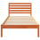 VidaXL vidaXL Bed Frame with Headboard Wax Brown 100 x 210 cm Solid Pine Wood 4
