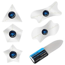 6PCS/Set Ultra-Thin 0.1mm Professional Stainless Steel Curved Spudger Pry Blade Repair Opening Tool