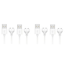 4 STUKS Magnetische USB -Oplaadkabel, 0,8 M Oplaadsnoer voor Stimulator, Elektrische Tandenborstels, Kinderhorloge, Gezichtsreiniger