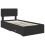 VidaXL vidaXL Bed Frame with Headboard Black 75 x 190 cm Engineered Wood 5