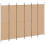VidaXL vidaXL 6-Panel Room Divider Beige 300 x 220 cm Fabric 3