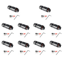 10X Zonne-PV-Connectorstekker Waterdicht IP68 4000V 40A voor Zonne-PV-Systeempaneel Parallelle Beschermingsset LY01-Mannelijk