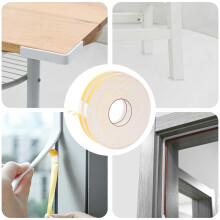 vidaXL Self-adhesive Foam Tape 2 pcs White 10mm x 10m CR Foam
