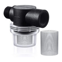 Vattenpumpsilfilterset Inkluderar Vrid-På-Rörsil och Extra 50 Mesh Filterskärm, Husbilsbyte 1/2 Filter