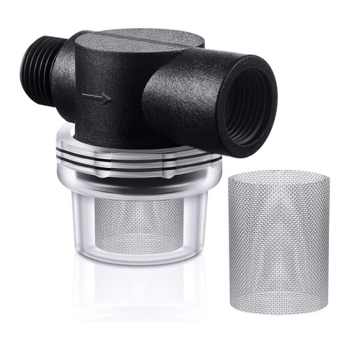 Water Pump Strainer Filter Set Include Twist  Pipe Strainer and Extra 50 Mesh Filter Screen,RV Replacement 1/2 Filter