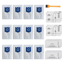 12er-Pack Staubsaugerbeutel kompatibel mit Miele GN Serie S8/C1/C2/C3