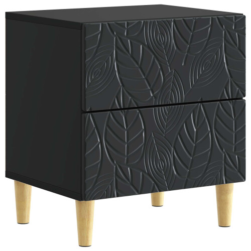 VidaXL vidaXL Bedside Table 2 pcs Black 43 x 34.5 x 48 cm Engineered Wood 2