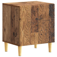 vidaXL Bedside Table Old Wood 43 x 34.5 x 50 cm Engineered Wood