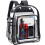 4X Heavy Duty Clear Backpack,Security Transparent School Backpack,See Through Bookbag for Work,Security Check and Travel 3