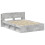 VidaXL vidaXL Bed Frame with Storage Concrete Grey 140 x 190 cm 4