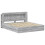 VidaXL vidaXL Bed Frame with Storage Grey Sonoma 200 x 200 cm Engineered Wood 4