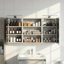 vidaXL Badezimmerschrank-Set 3 stk. 100 x 10,5 x 50 cm Holzwerkstoff