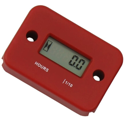 Waterproof LCD Display Digital Hour Meter Inductive Timer for Bike Motorcycle ATV Snowmobile Marine Engine 2
