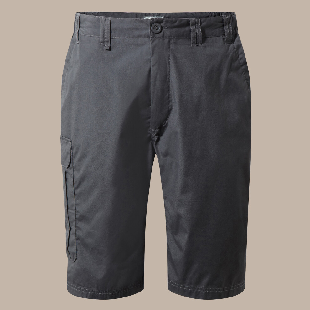 Craghoppers (30R, Black Pepper) Mens Kiwi Long Shorts