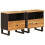 VidaXL vidaXL Bed cabinet 2 pcs Brown 40 x 33 x 46 cm Solid Mango Wood 1