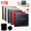 Φορητός εξωτερικός δίσκος SSD 1TB USB-C OTG Mini Blue με υφασμάτινη θήκη αποθήκευσης 1