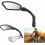 Foldable Mirror Reflector, Resin and Stainless Steel, Strong Secure Mounting, Durable Reflective Replacement Accessory 1