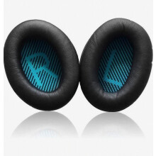 2 Replacement Ear Pads for Quiet Comfort QC 2 15 25 35 I 35 II AE2 AE2i AE2w SoundTrue SoundLink Headphones, Black