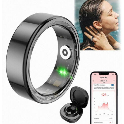 Έξυπνο δαχτυλίδι για άνδρες και γυναίκες, Bluetooth, παρακολούθηση καρδιακών πα