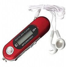 MP3-speler met 8 GB opslag en FM-radio, draagbare muziekspeler, rood