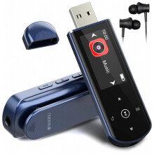 64 Gt:n kannettava Bluetooth 5.3 -MP3-soitin, jossa Sport Clip, FM-radio, äänitallennin ja tiedostojen siirto