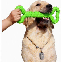 Jouet à mâcher en caoutchouc résistant pour chiens, 30 cm, interactif et robuste, pour chiens de petite et grande taille, même les plus