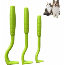 Kit de 3 pièces pour retirer les tiques, outil à crochet pour tiques, accessoires sûrs pour retirer les puces et les tiques des chiens