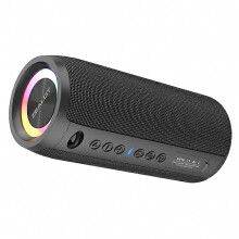 40W Bluetooth Speaker, IPX5 Waterproof Portable Speaker with 3D Stereo Bass and Lanyard for Outdoor Use