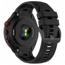 Bracelet de montre de sport souple en silicone compatible avec la Garmin Approach S70 47 mm, idéal pour un usage quotidien.