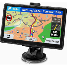 7 Inch Car GPS Navigation System with Lifetime Free Map Updates, Speed Camera and POI Alerts