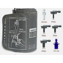 Extra grote manchet voor bloeddrukmeter, 9 tot 21 inch, 22 tot 53 cm, comfortabele pasvorm voor bredere armen.