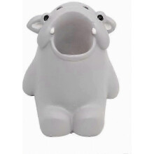 τεμάχια χαριτωμένες θήκες οδοντόβουρτσας Hippo Resin για μπάνιο, συμβατές με τυπι