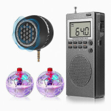 Kit de 4 pièces pour Spirit Box, comprenant 2 boules LED pour chat et 1 haut-parleur Spirit Box pour les enquêtes paranormales.