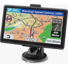 2026 Car GPS Navigation System, 7 Inch Display, Lifetime Free Map Updates, Speed Camera Alerts and POI Warnings