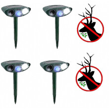 Répulsif à ultrasons solaire pour cerfs, lot de 4, pour jardin et pelouse.